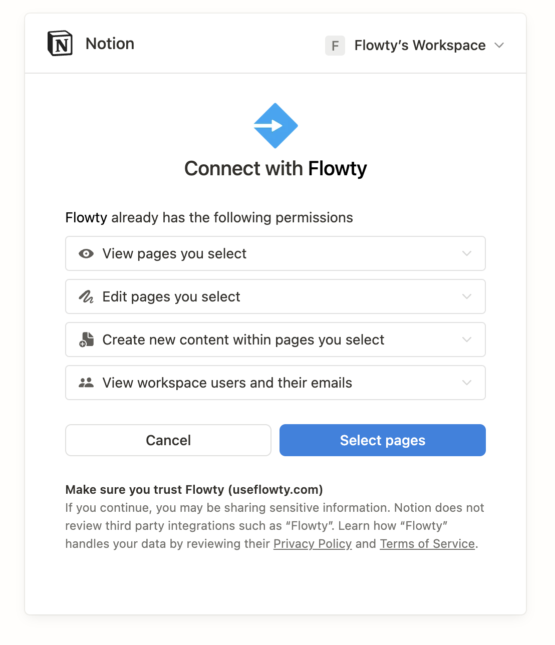 Notion Integration Process